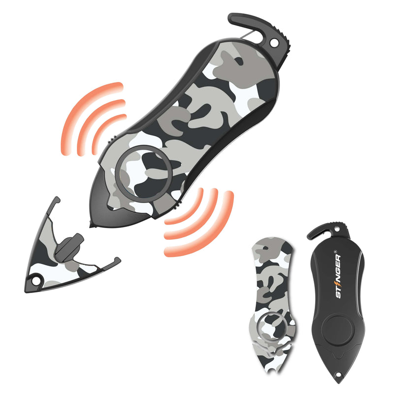 Load image into Gallery viewer, Personal Alarm Keychain Safety Emergency Tool (Camouflage Black)
