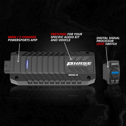 2017-2026 Can-Am® X3, Phase-4 A-Spec 5-Speaker 800watt System w/JVC