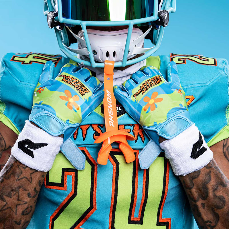 Load image into Gallery viewer, Scooby-Doo Football Gloves – VPS1 by Phenom Elite
