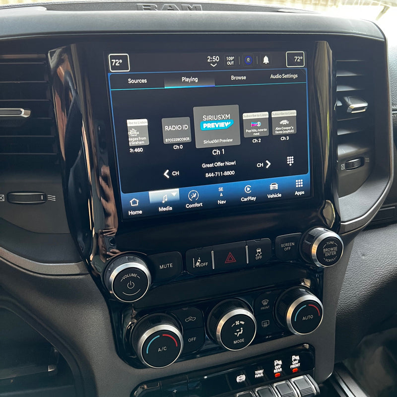 Load image into Gallery viewer, 2019-2024 RAM Heavy Duty 2500/3500 UBL Uconnect 5 Upgrade kit with 8.4-inch Touchscreen including Wireless Apple CarPlay / Android Auto
