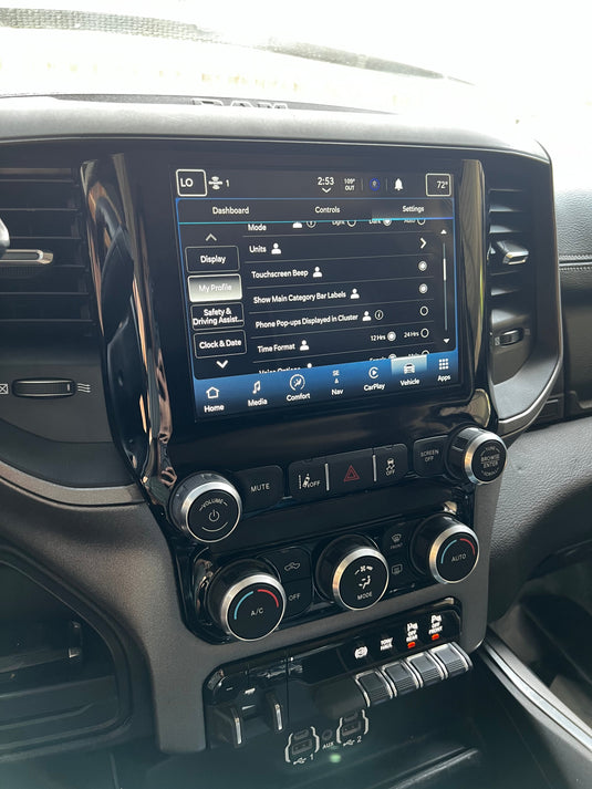 2019-2024 RAM Heavy Duty 2500/3500 UBL Uconnect 5 Upgrade kit with 8.4-inch Touchscreen including Wireless Apple CarPlay / Android Auto