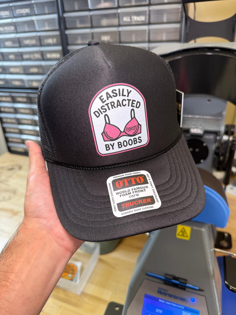 Load image into Gallery viewer, Easily Distracted Trucker Hat
