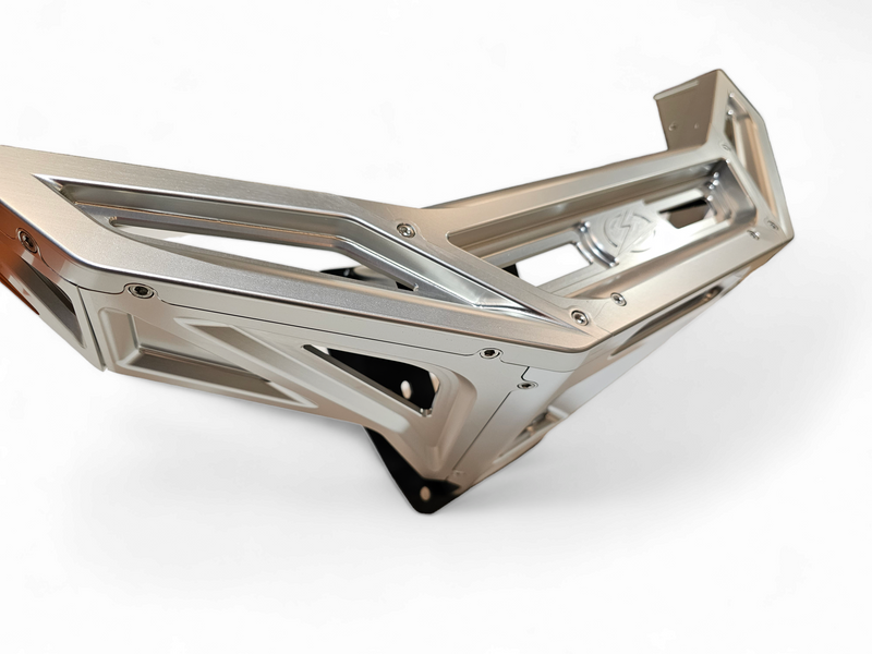 Load image into Gallery viewer, 2022-2025 Polaris RZR Pro R, Pro S, Turbo R Machined Billet Front Winch Bumper (Clear Anodize)
