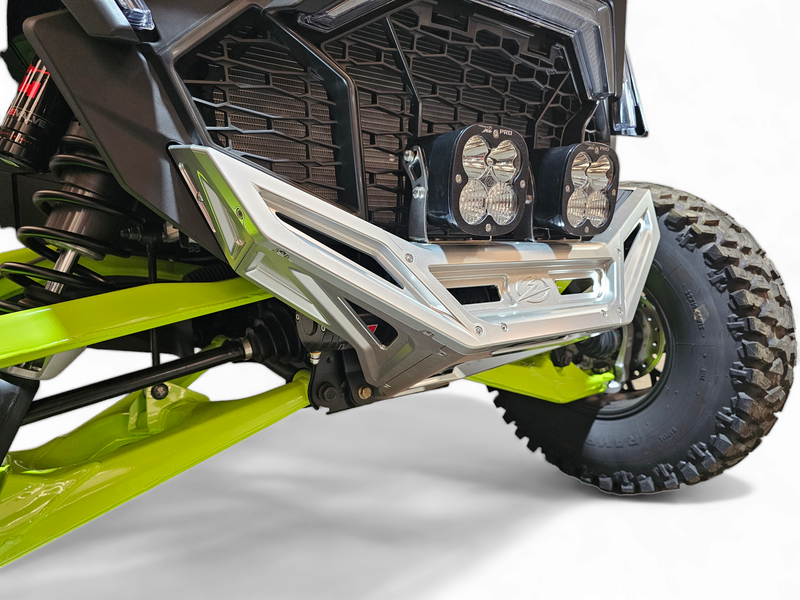 Load image into Gallery viewer, 2022-2025 Polaris RZR Pro R, Pro S, Turbo R Machined Billet Front Winch Bumper (Clear Anodize)
