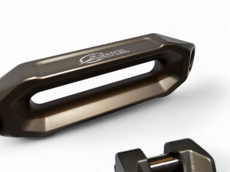 Load image into Gallery viewer, Elektric Offroad Designs UTV Winch Fairlead and Hook (Gunmetal)
