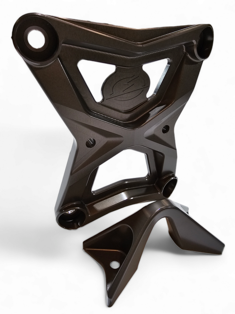 Load image into Gallery viewer, 2020-2024 Polaris RZR Pro XP Radius Rod Plate with Tow Hook Gunmetal
