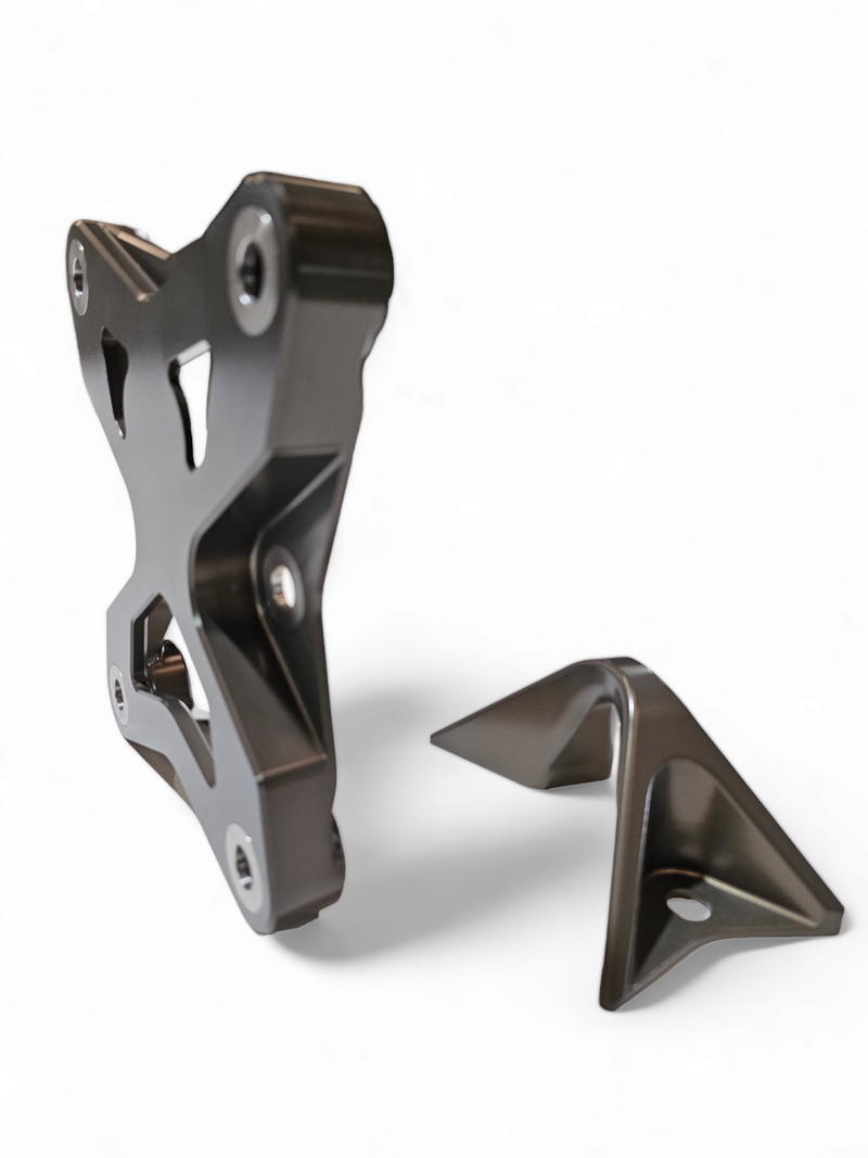 Load image into Gallery viewer, 2017-2021 Can Am X3 Maverick EOD Radius Rod Plate with Tow Hook Gun Metal
