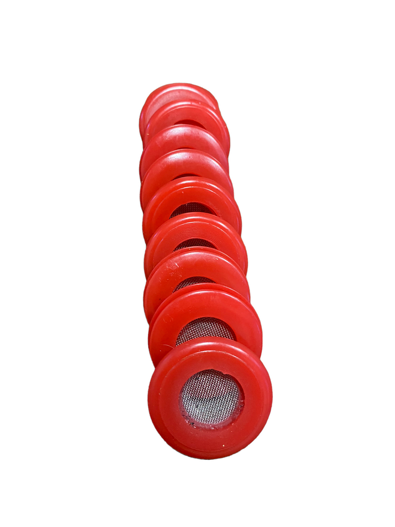Load image into Gallery viewer, Red Polyurethane Seal With Filter Gladhand 10 PACK | 10017RF
