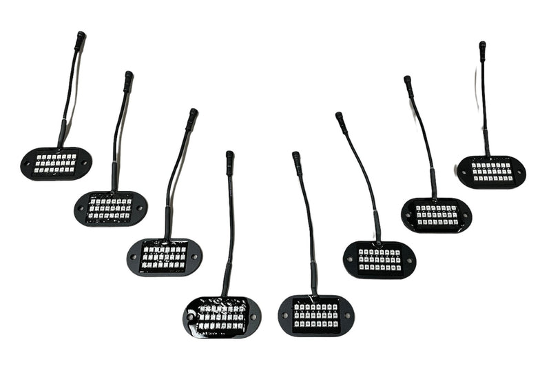 Load image into Gallery viewer, 5150 Whips 187 Style Rock Lights 2.0 w/ Control Harness
