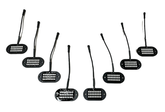 5150 Whips 187 Style Rock Lights 2.0 w/ Control Harness