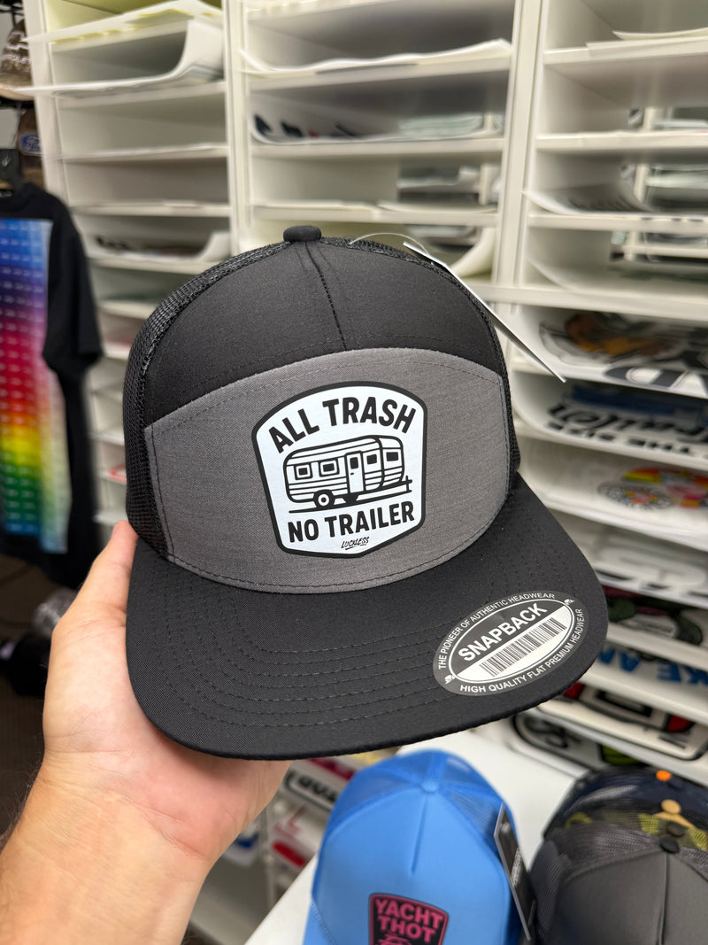 Load image into Gallery viewer, All Trash No Trailer Snapback Hat
