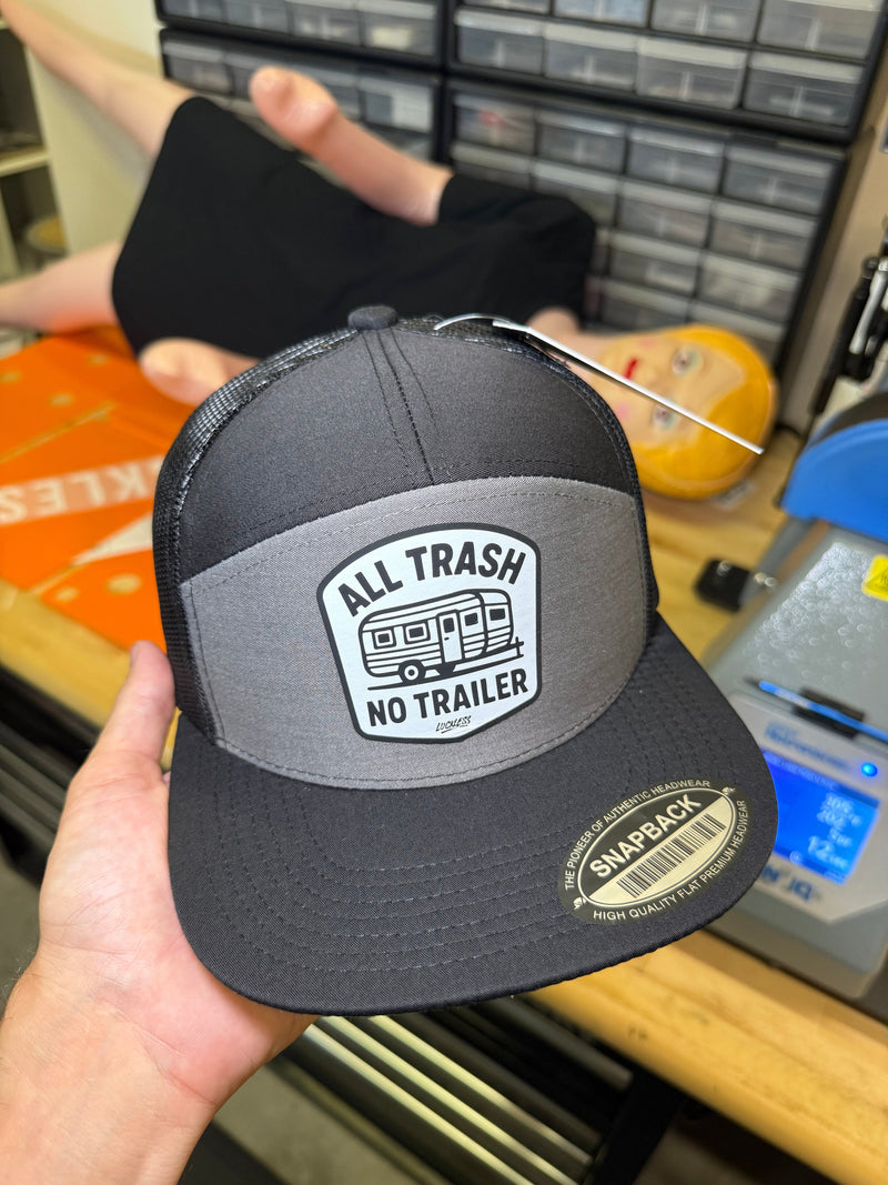 Load image into Gallery viewer, All Trash No Trailer Snapback Hat
