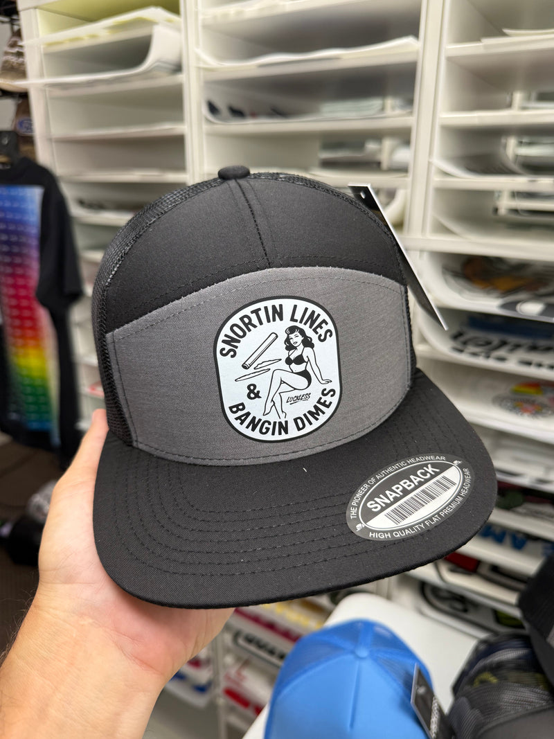 Load image into Gallery viewer, Lines and Dimes SnapBack Hat
