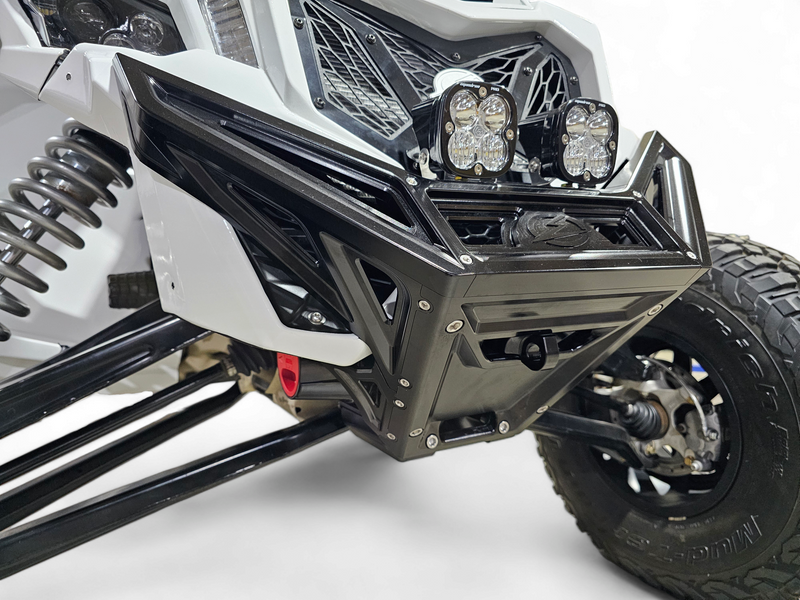 Load image into Gallery viewer, 2017 to Current Can-Am X3 Maverick Machined Billet Front Winch Bumper (Black Anodize)
