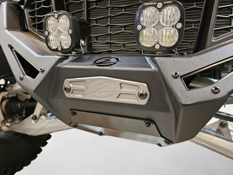 Load image into Gallery viewer, Elektric Offroad Designs UTV Winch Fairlead Cover Plate | Gun Metal
