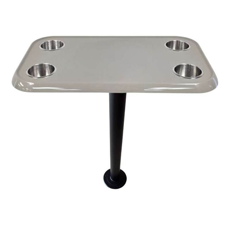 Load image into Gallery viewer, RV Side Tables | RV End Tables - Table Set - 6" Flush Mount Floor Plate / Anti Wobble, Cocktail Design (6 colors)
