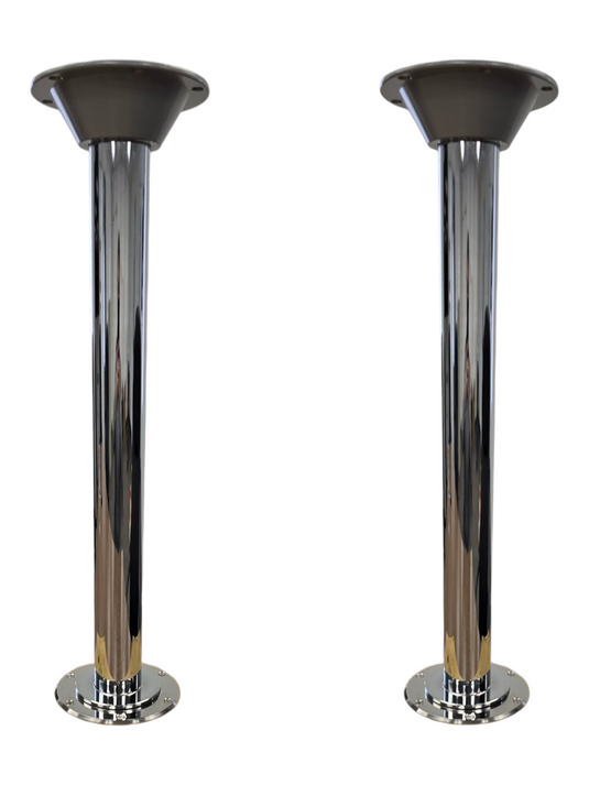 Boat Table Bracket, Table Post & Flush Mount Floor Plate - Stainless Steel