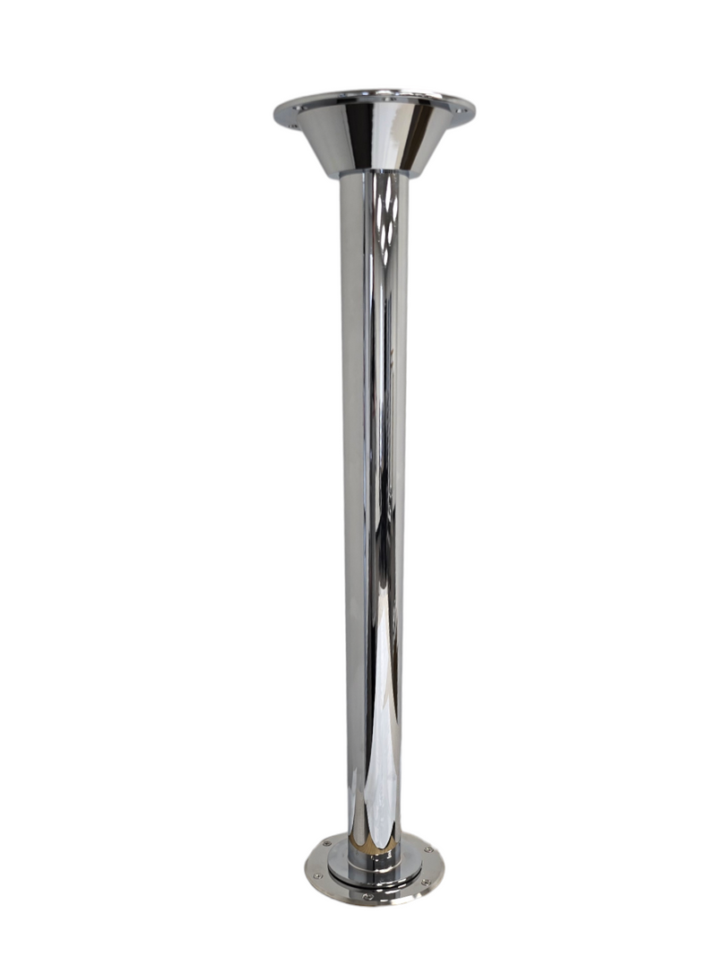 Load image into Gallery viewer, RV Table Bracket, Table Post &amp; Flush Mount Floor Plate - Stainless Steel
