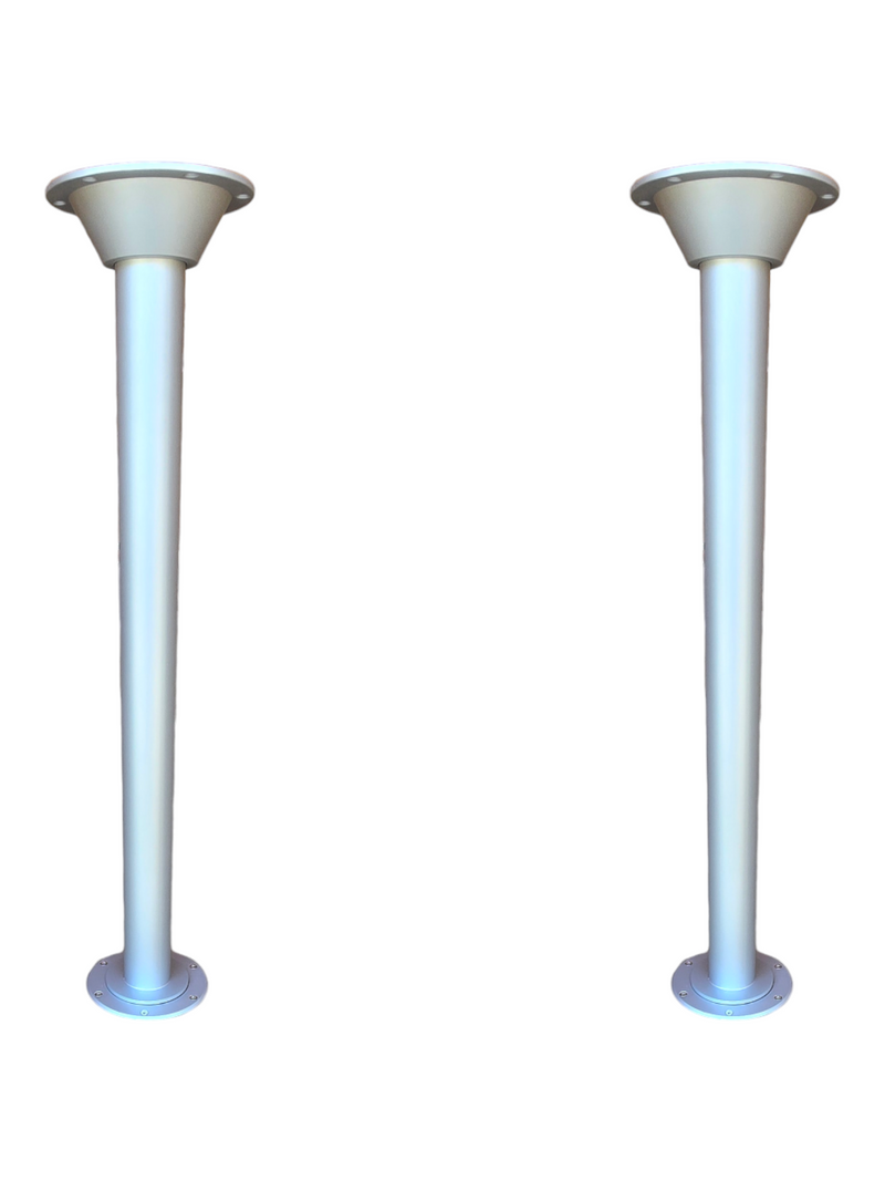 Load image into Gallery viewer, RV Table Bracket, Table Post &amp; Flush Mount Floor Plate - Stainless Steel
