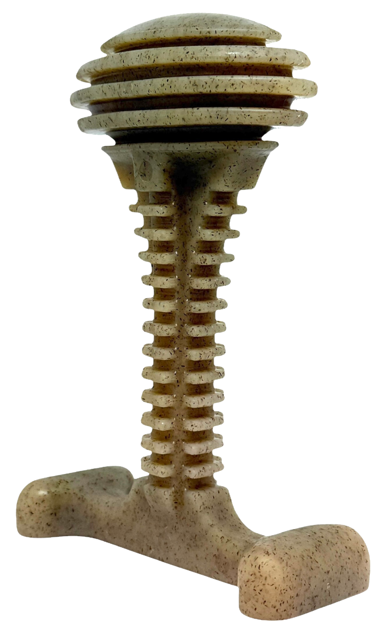 Load image into Gallery viewer, Honey Bone Dental Tower - Indestructible Nylon Dog Chew Toy XL | USA Made
