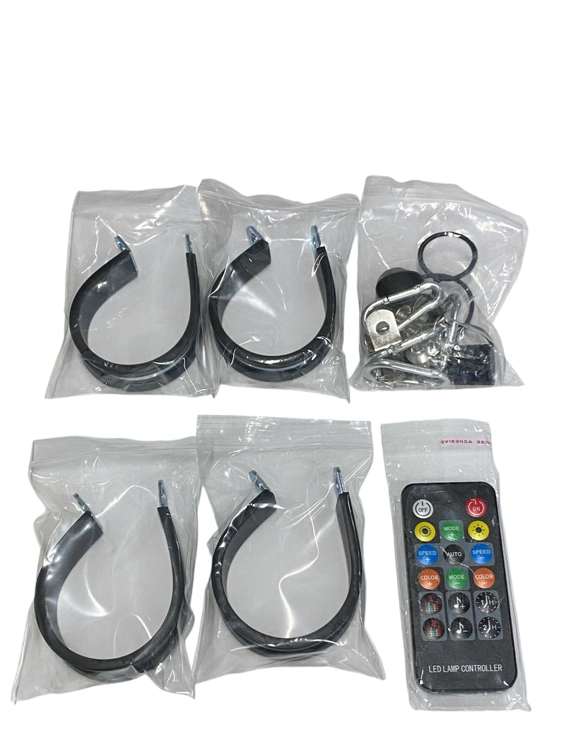 Load image into Gallery viewer, 2&#39; Full Color RGB Fat Whip Pair With Bluetooth/Remote
