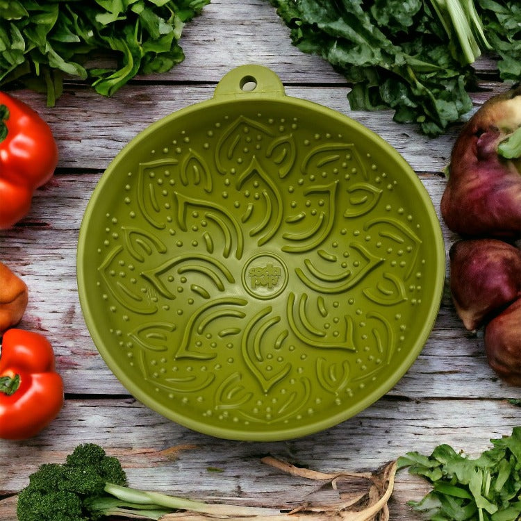 Load image into Gallery viewer, Garden of Eatin' Tipsy Bowl - Wobble Lick Mat for Dogs &amp; Cats | USA Made
