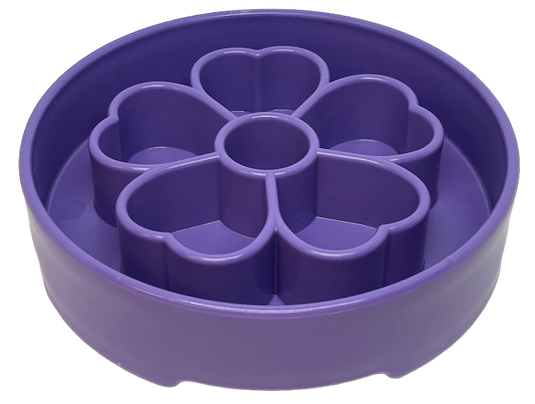 Flower eBowl Deep Slow Feeder Dog Bowl for Enrichment | USA Made