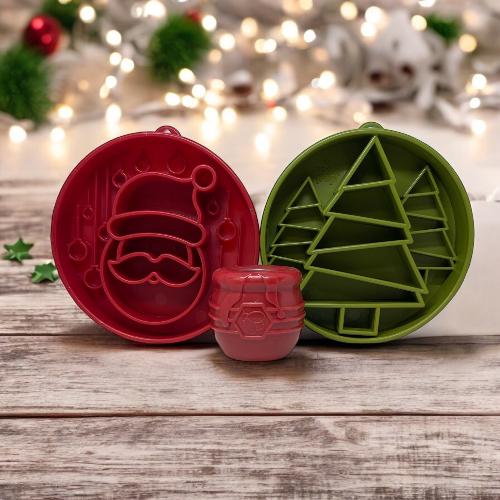 Load image into Gallery viewer, Santa Christmas eBowl Deep Slow Feeder Dog Bowl for Enrichment | USA Made
