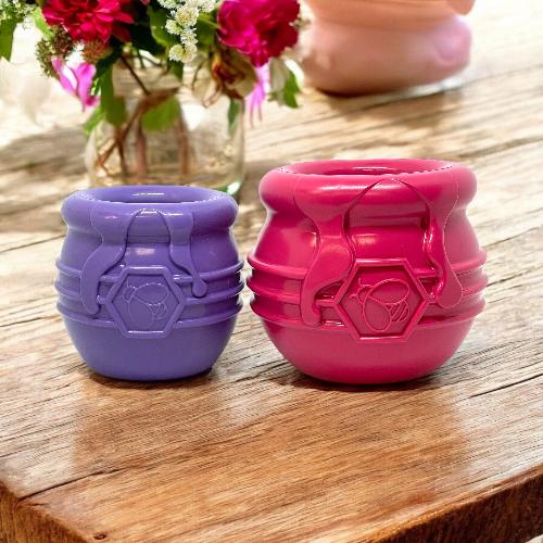 Load image into Gallery viewer, Honey Pot Dog eCup Treat Dispenser | Durable PUP-X Rubber Enrichment Toy | USA Made
