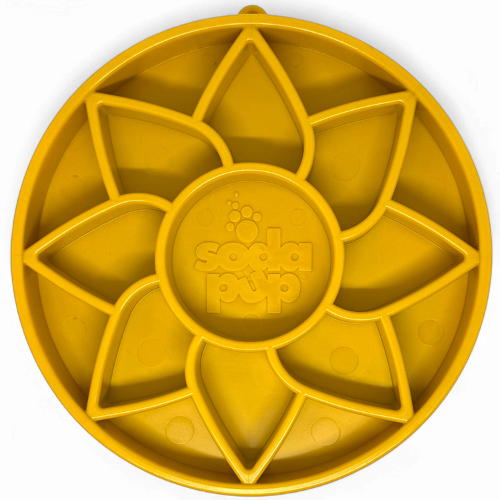 Load image into Gallery viewer, Sunflower eTray Shallow Slow Feeder Dog Bowl for Enrichment | USA Made
