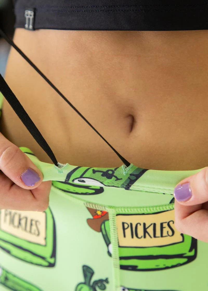 Load image into Gallery viewer, Women&#39;s Pickles Leggings (Fluro Green) XS S M L XL
