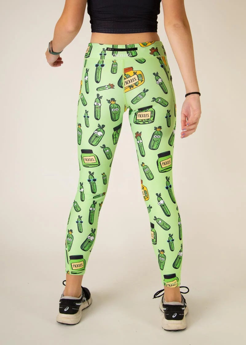 Load image into Gallery viewer, Women&#39;s Pickles Leggings (Fluro Green) XS S M L XL
