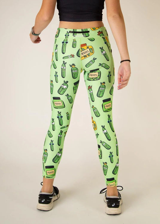 Women's Pickles Leggings (Fluro Green) XS S M L XL