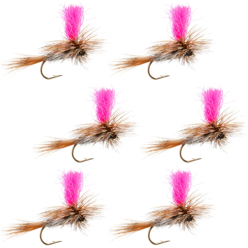 Load image into Gallery viewer, Adams Hi-Viz Parachute Classic Dry Fly - 6 Flies Hook Size 12
