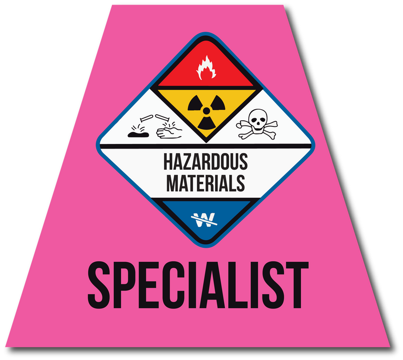 Load image into Gallery viewer, HAZMAT SPECIALIST REFLECTIVE HELMET (TET) TETRAHEDRON
