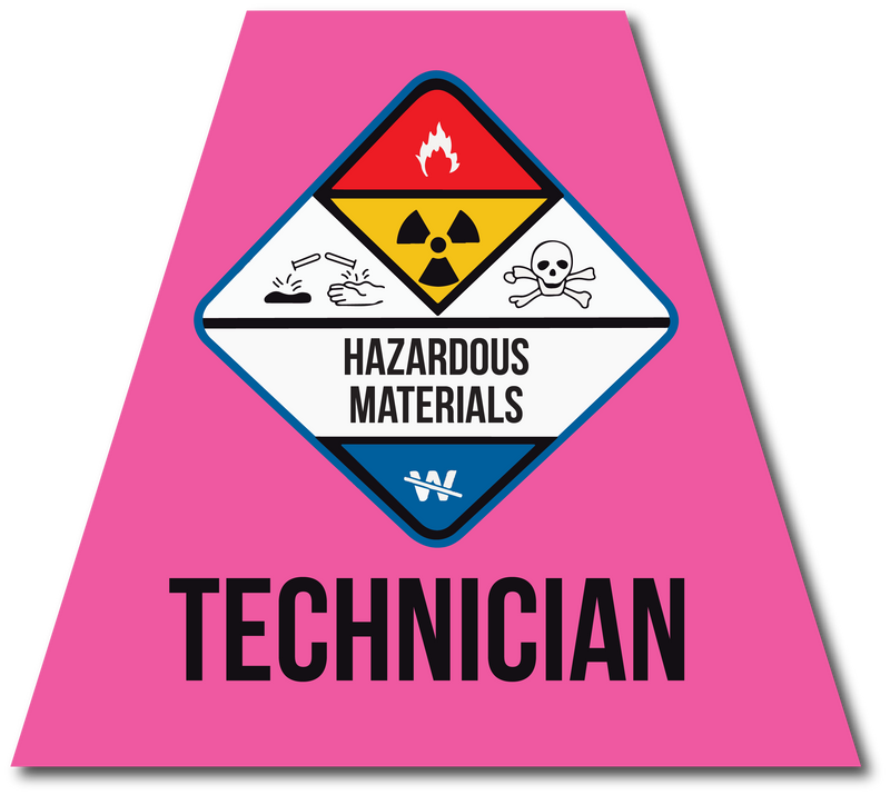 Load image into Gallery viewer, HAZMAT TECHNICIAN REFLECTIVE HELMET (TET) TETRAHEDRON
