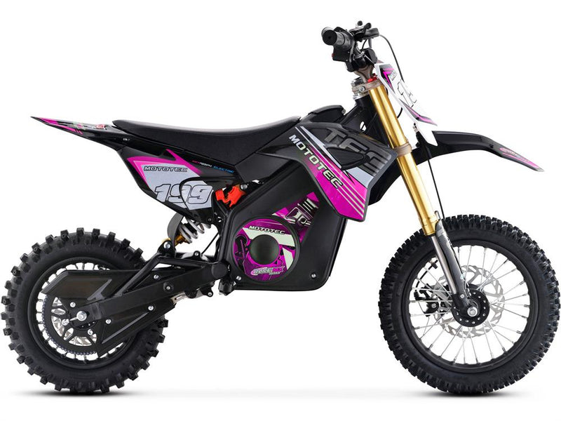 Load image into Gallery viewer, Pink MotoTec 36v Pro Electric Dirt Bike 1000w Lithium
