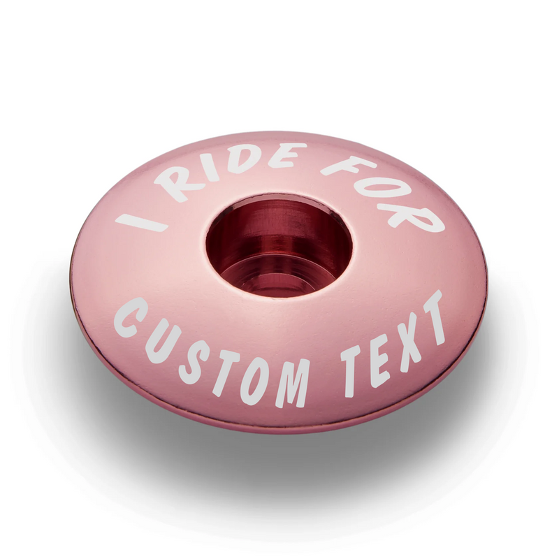 Load image into Gallery viewer, I Ride For - Custom Bicycle Headset Cap
