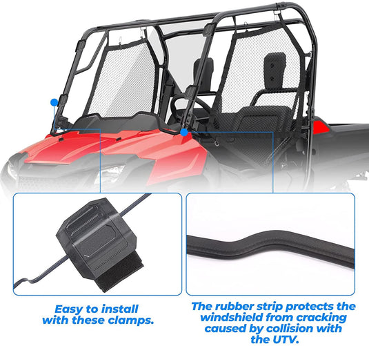 Front Windshield Polycarbonate for Pioneer 700/ 700-4 (2014-2025)