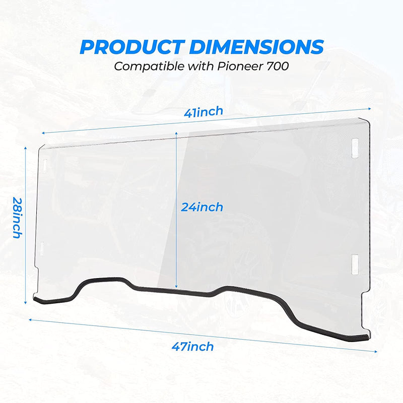 Load image into Gallery viewer, Front Windshield Polycarbonate for Pioneer 700/ 700-4 (2014-2025)
