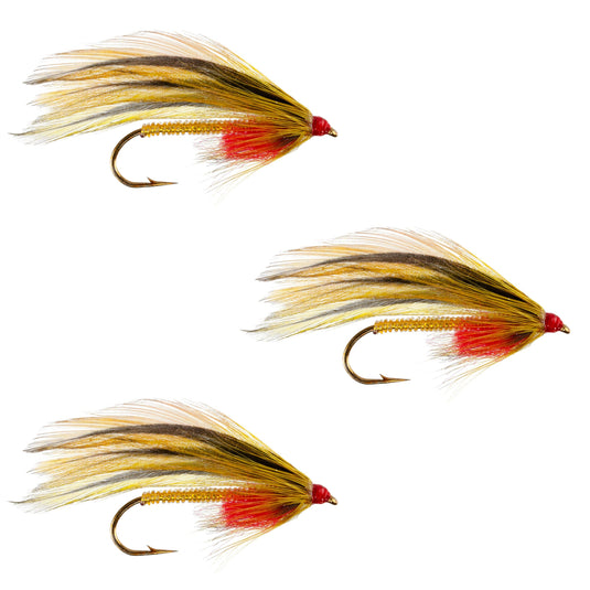 3 Pack Platte River Special Classic Streamer Flies - Hook Size 4