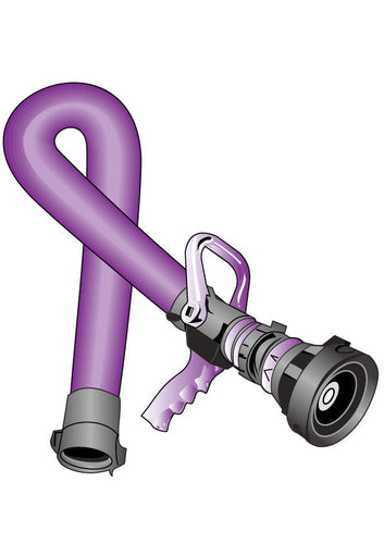 PLUMB HOSE RIBBON HELMET DECAL