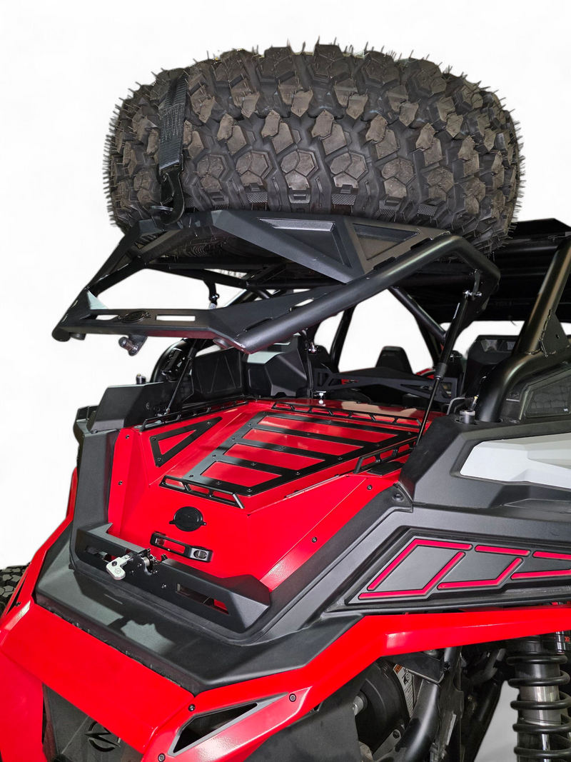 Load image into Gallery viewer, 2020+ Polaris RZR Pro XP, 2022+ Pro R/Turbo R, 2025+ Pro R/Pro S Tire Rack
