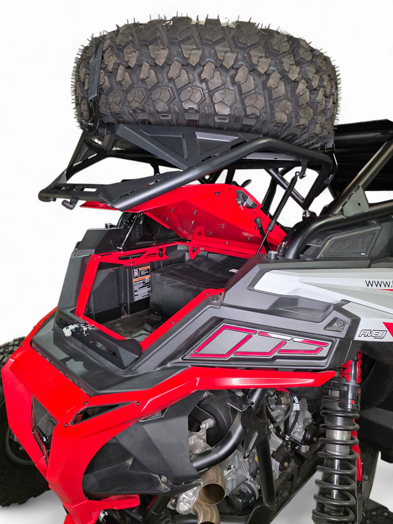 Load image into Gallery viewer, 2020+ Polaris RZR Pro XP, 2022+ Pro R/Turbo R, 2025+ Pro R/Pro S Tire Rack
