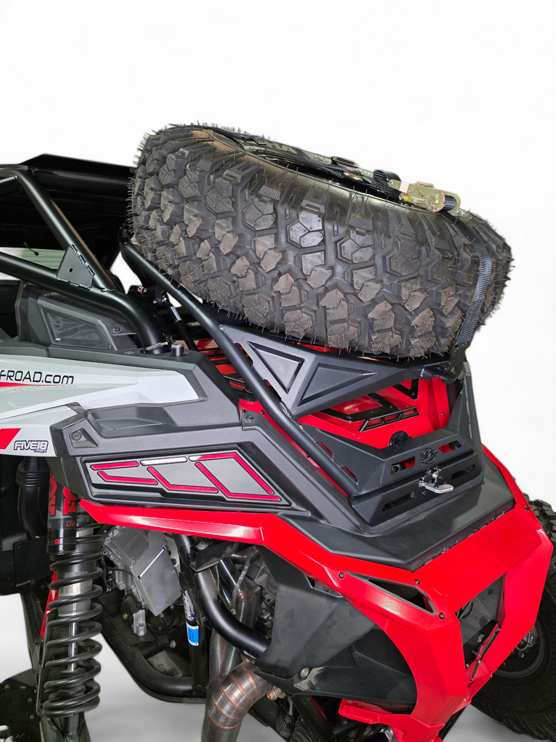 Load image into Gallery viewer, 2020+ Polaris RZR Pro XP, 2022+ Pro R/Turbo R, 2025+ Pro R/Pro S Tire Rack
