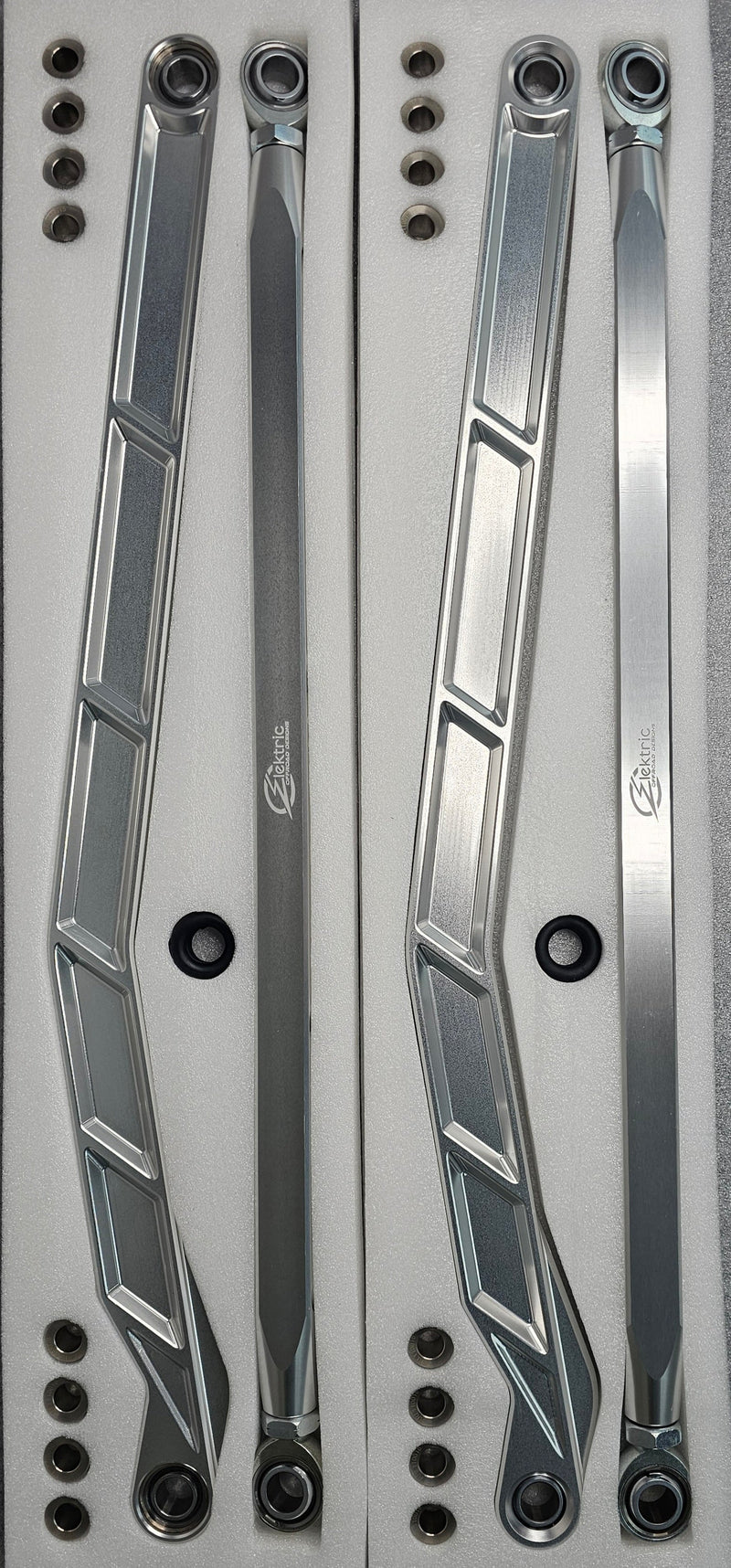 Load image into Gallery viewer, 2022 to Current Polaris RZR Pro R, Pro S, Turbo R High Clearance Radius Rods in Clear Finish
