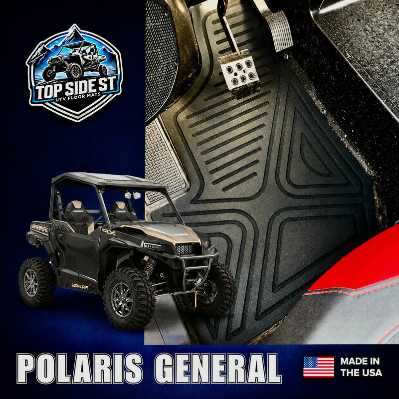 Load image into Gallery viewer, Polaris General 1000 HD 9mm Rubber Mats (2019 - current)
