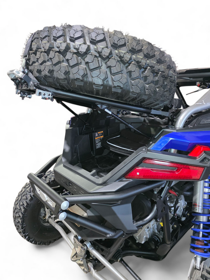 Load image into Gallery viewer, 2022+ Polaris RZR Pro R Amp Rear Tire Rack Rear Bumper Combo
