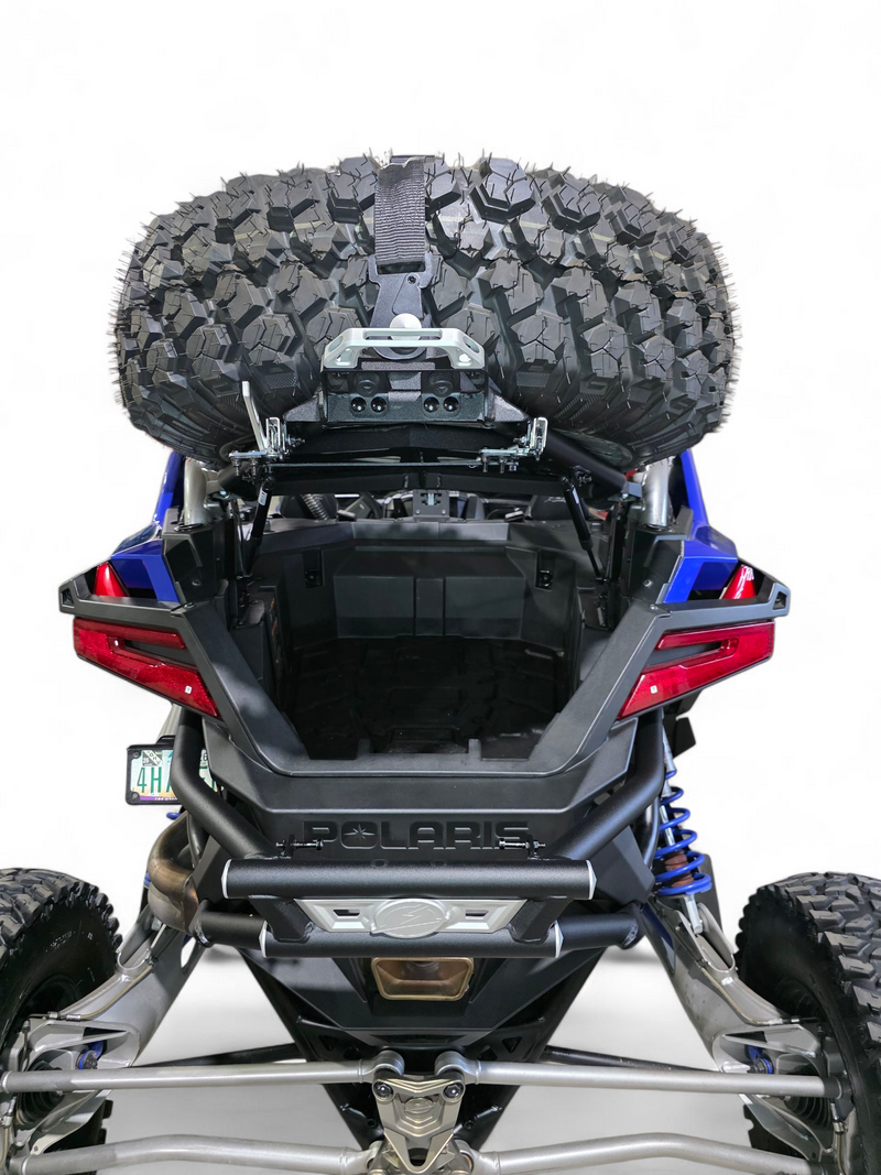 Load image into Gallery viewer, 2022+ Polaris RZR Pro R Amp Rear Tire Rack Rear Bumper Combo
