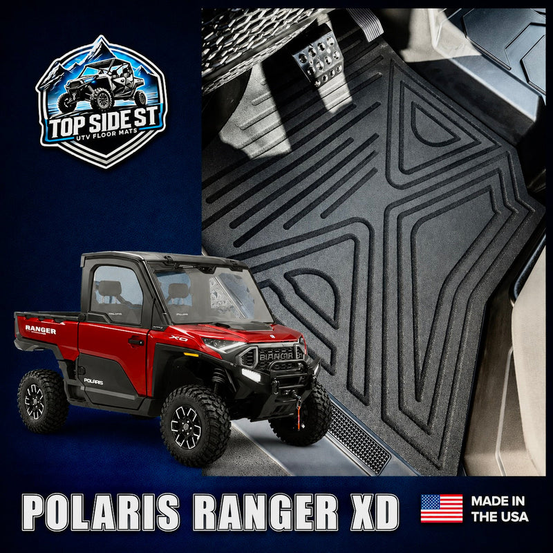 Load image into Gallery viewer, Polaris Ranger 1500XD HD 9mm Rubber Mats (2024 - Current)
